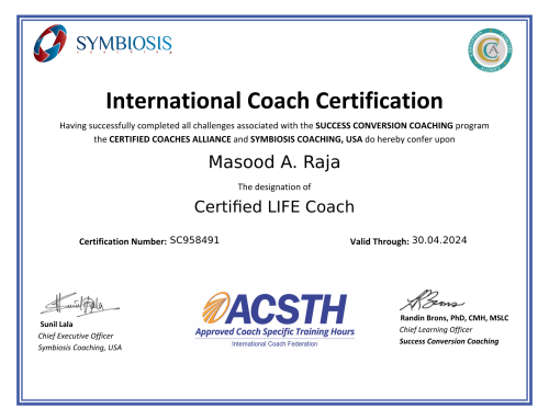 I am Now a Certified LIFE Coach!